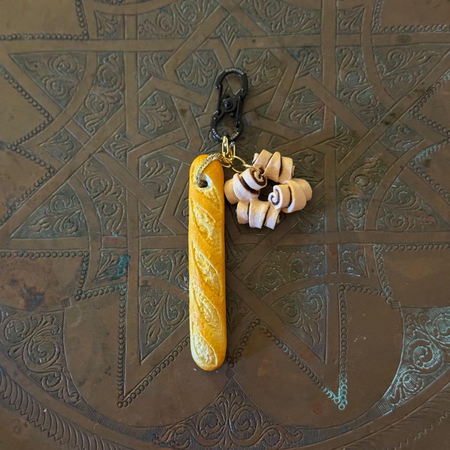 Rugelach & Baguette Key Chain