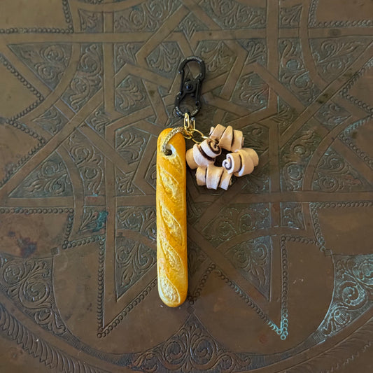 Rugelach & Baguette Key Chain