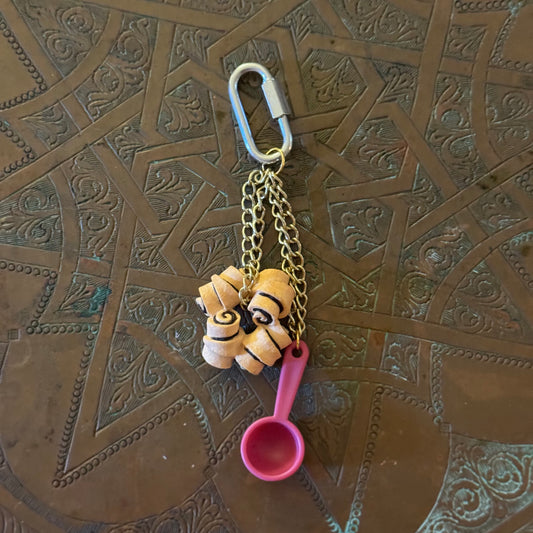 Rugelach & Measuring Cup Key Chain